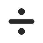 Sign Division SVG Icon